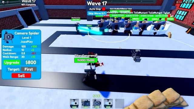 ТОЛЬКО КАМЕРЫ ЧЕЛЛЕНДЖ ПРОТИВ КОШМАРНЫЙ МОД В Toilet Tower Defense РОБЛОКС ! смотреть онлайн