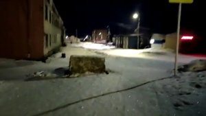 Хатанга, Прогулка! необычно красивое явление, блеск Снега Ночью)