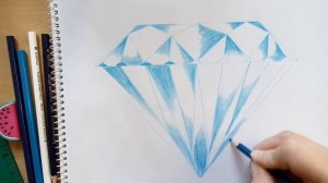 Как нарисовать алмаз || how to draw a diamond