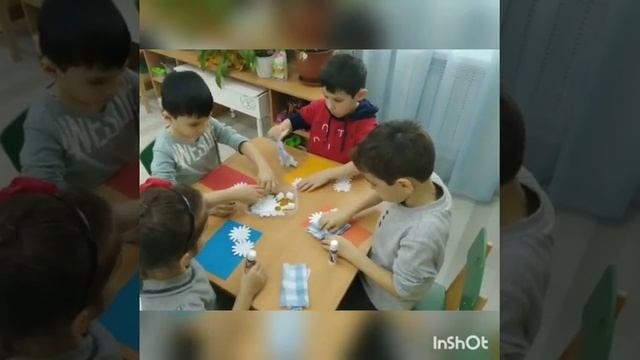 АППЛИКАЦИЯ В ПОДГОТОВИТЕЛЬНОЙ ГРУППЕ ПОДАРОК ДЛЯ МАМЫ