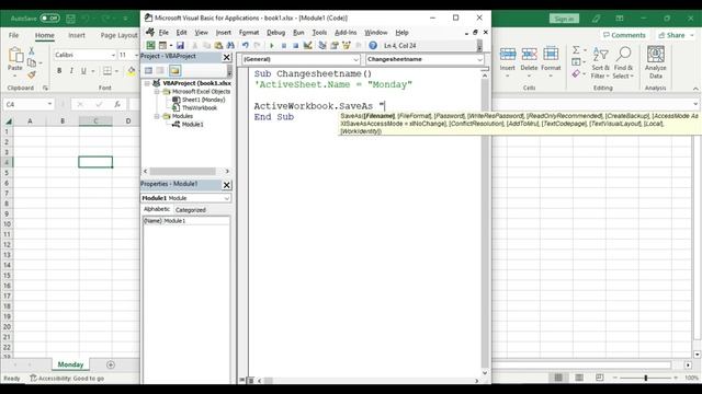 Change Excel Sheet & File Name Using VBA - #exceltutorial #vba