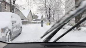 Экскурсия по Риге. Окраины Риги в заснеженной красоте. Районы Тейка, Альфа, Югла, Берги.