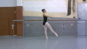 Oxana Kichenko Ballet -Grand rond de jambe jeté- my student Rebecca Bocchetto