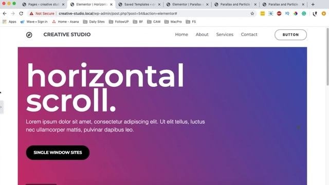 How To Create A Horizontal Scroll Section With Premium Addons For Elementor