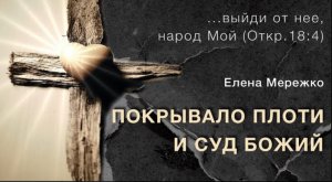 6. ."Покрывало плоти и суд Божий" Елена Мережко