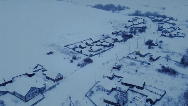 СТАРОБОРИСКИНО С ВЫСОТЫ ПТИЧЬЕГО ПОЛЕТА.ЗИМА 2023.Автор Владислав Журкин.