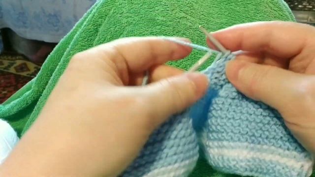 МК ПИНЕТКИ  на двух спицах  для новорожденных.Очень просто!/knitting pattern