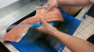 Разделка горбуши на филе