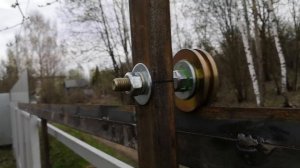 Бюджетные простые сдвижные ворота для дачи