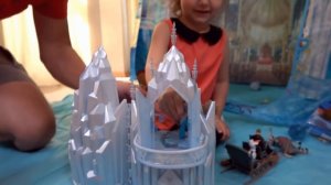 Холодное Сердце Замок Принцессы Эльза и Анна Дисней игрушки Фроузен распаковка к