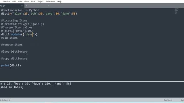 Python Tutorial for Beginners : Dictionaries and Its Methods #pythondictionary