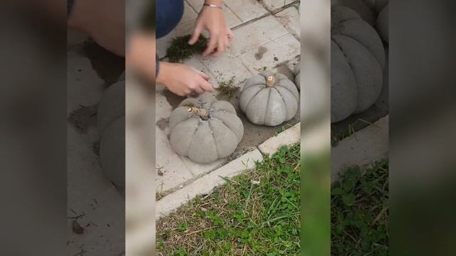 Декор для сада. Тыквы. Красивый декор для дачи. смотреть онлайн
