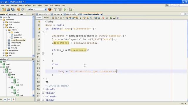 Curso de PHP 36 - Crear directorios