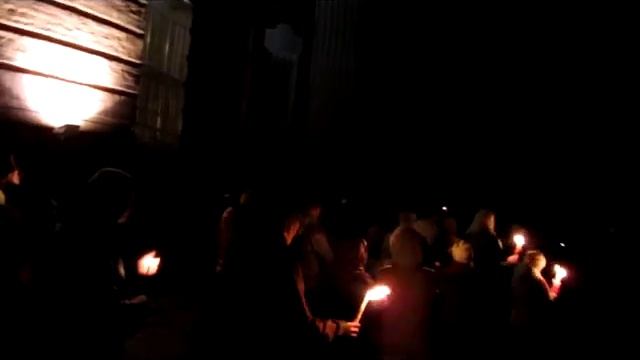 Пасхальное богослужение. Крестный ход. Село Ахтырка 12 апр. 2015