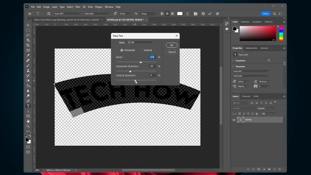 Create Retro Effect Logo in Photoshop - Tutorial & Template смотреть онлайн