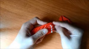 Красный крестик 3D оригами. Урок 95.
