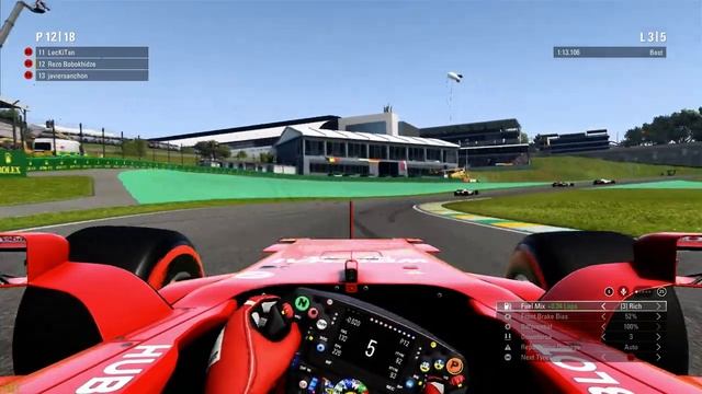 F1 2017 Onboard - Cockpit View - Interlagos - Brazil - Scuderia Ferrari - Multiplayer смотреть онлайн