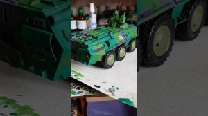 БТР 80А покраска модель фирмы звезда покраска