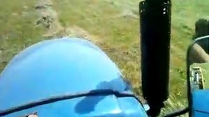 Работа китайского пресс подборщика
