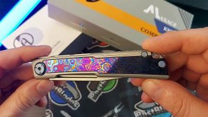 Складной нож Maxace Albatross, рукоять титан тимаскус, сталь Bohler M390 MALB02