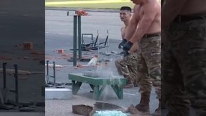 Показательное выступление Корейской армии.