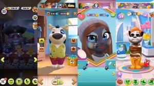 My Talking Tom 2 vs My talking angela 2 vs my talking tom vs my talking hank