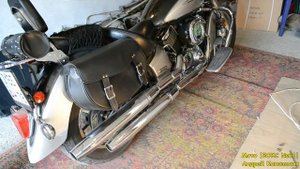 Мото |Бокс №61| Сравнение глушителей Yamaha Drag Star 1100, прямотоки, штатные.