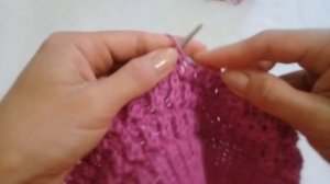 Детская ШАПОЧКА с простым узором/спицами