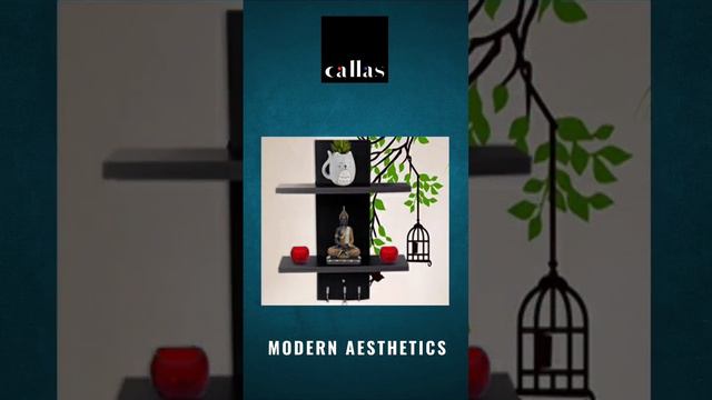 Callas Wooden Wall ShelfWall RackHome Decoration ShelvesWall Display Rack for Living Room