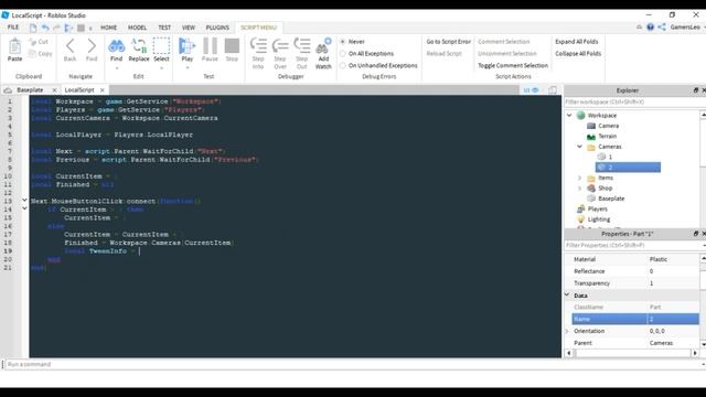 ROBLOX | Item Shop Camera Manipulation | Scripting Tutorial