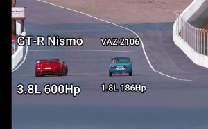 GT-R NISMO VS VAZ 2106