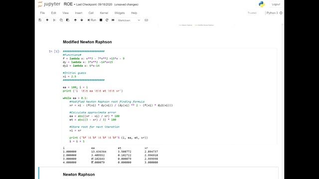 Multiple Root - Python Code