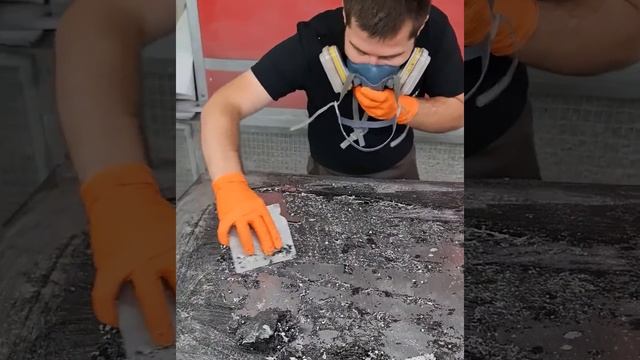 Наношу смывку краски на защитное покрытие "раптор"! Проверим, как раптор такое выдержит! смотреть онлайн