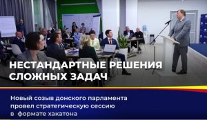 Новый созыв донского парламента провел стратегическую сессию в необычном формате