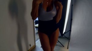 Мария Кузьмина и Оксана Яшанькина в фотостудии