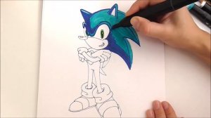 How To Draw Sonic The Hedgehog _ Step By Step Tutorial