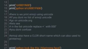 ?print emoji?in Python #python #emoji #pythonemoji