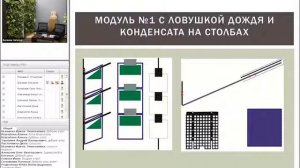 3.Городское озеленение на столбах. Модули редкого полива с ловушками дождя и конденсата.