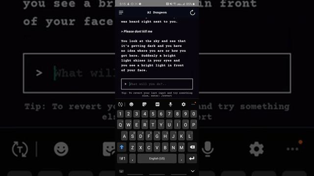 AI Dungeon Android Text Adventure Game Episode 1