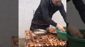 Форель в тандыре. Овощное ассорти в тандыре!