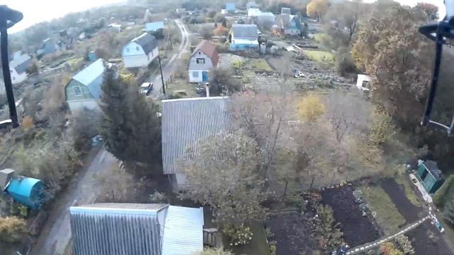 Квадрик на даче. Тяжелая посадка против ветра. wltoys v333 смотреть онлайн