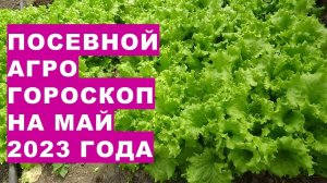 Посевной агрогороскоп на май 2023 года. Посівний агрогороскоп на травень 2023 року