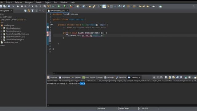 Method Overloading in Java | What is overloading in Java? | Java Method Overloading  @trendingjava