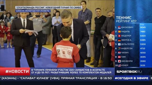 СпортКоманда - турнир по самбо в Шексне смотреть онлайн