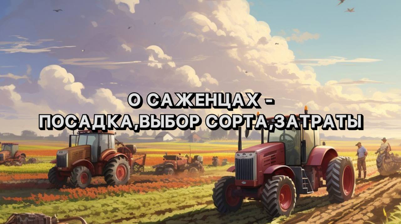 ВСЕ о САЖЕНЦАХ - ПОСАДКА, ВЫБОР СОРТА, ЗАТРАТЫ