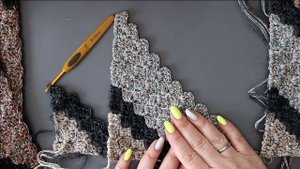 Попетельный мастер класс по вязанию крючком в технике с2с,как связать плед крючком, подробное видео