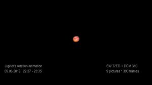 Jupiter's rotation with 70mm telescope