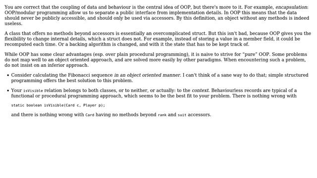 Software Engineering: Zero behavior objects in OOP - my design dilemma (10 Solutions!!) смотреть онлайн