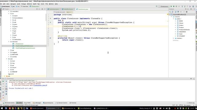 Урок Java 337: Clonnable подробнее