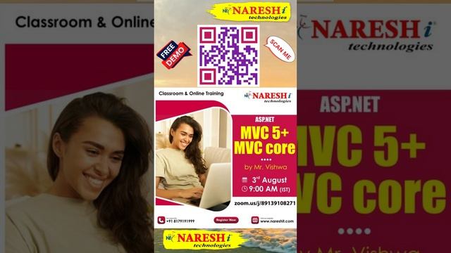 ASP . Net MVC 5 + MVC Core Classroom and Online Training. | NareshIT. #dotnet  #aspdotnet  #mvc5